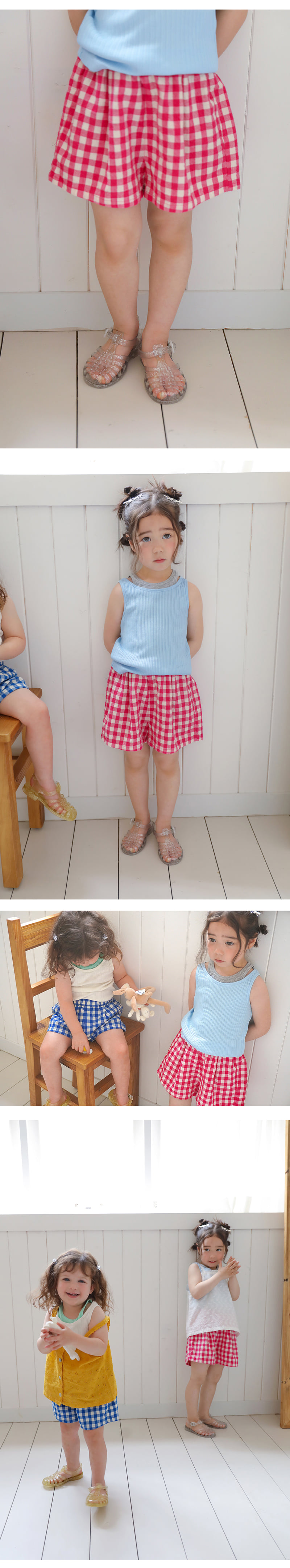 Amber - Korean Children Fashion - #littlefashionista - Coco Check Pants - 4