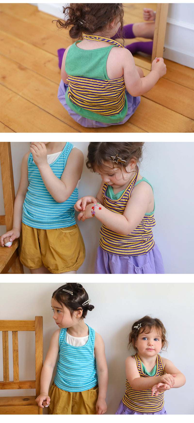 Amber - Korean Children Fashion - #minifashionista - Sling Ribbed Sleeveless - 5