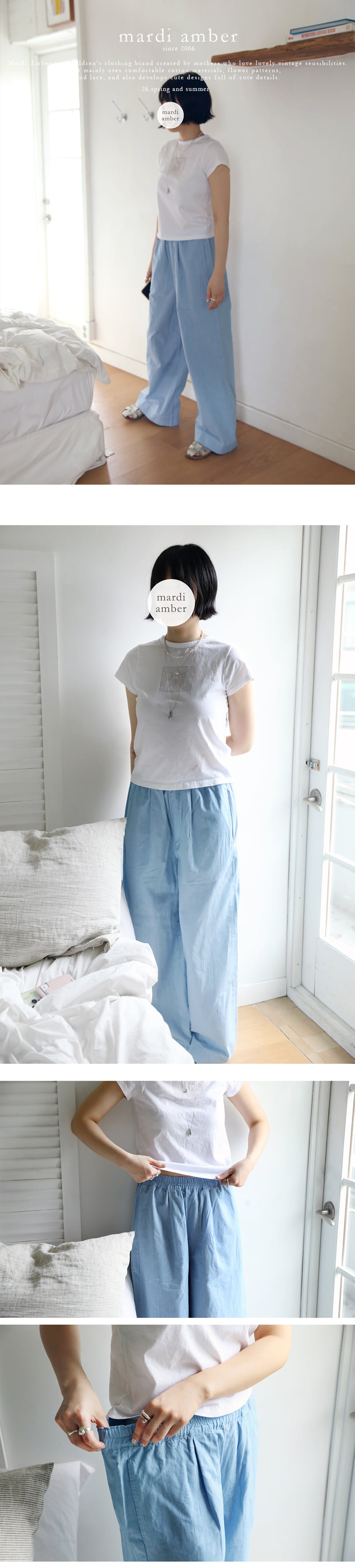 Amber - Korean Women Fashion - #womensfashion - Adult Light Denim Pants - 2