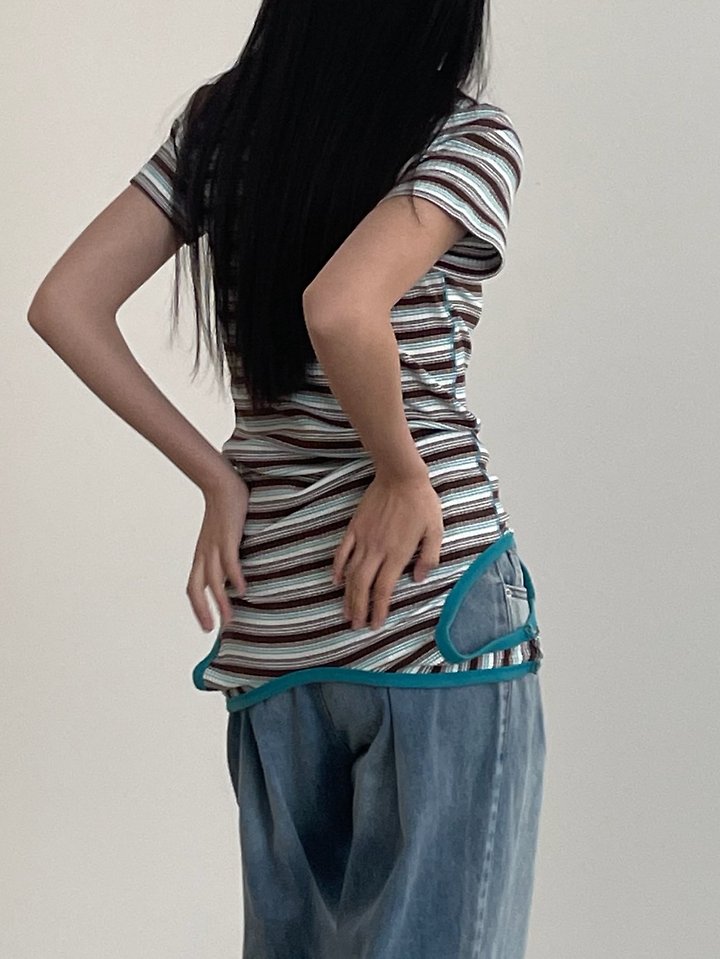 Another Avenue - Korean Women Fashion - #momslook - X-Ray Washed Denim Pants - 11