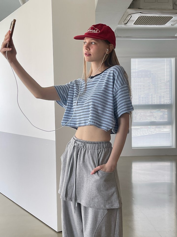 Another Avenue - Korean Women Fashion - #momslook - Punching Stripe Tee - 12