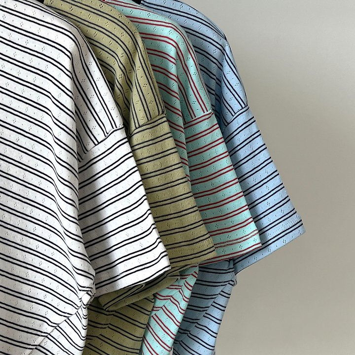 Another Avenue - Korean Women Fashion - #momslook - Punching Stripe Tee - 2