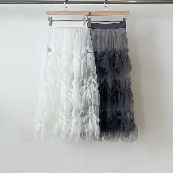 Another Avenue - Korean Women Fashion - #momslook - Triangle Cancan Skirt