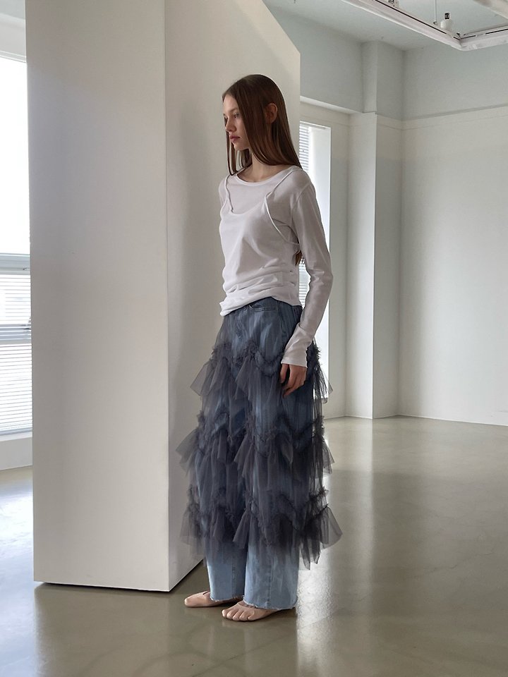 Another Avenue - Korean Women Fashion - #momslook - Triangle Cancan Skirt - 7