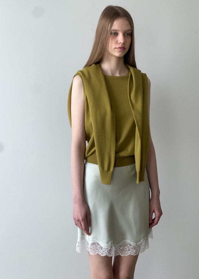 Another Avenue - Korean Women Fashion - #momslook - Basic Linen Knit Set (Sleeveless+Cardigan) - 8