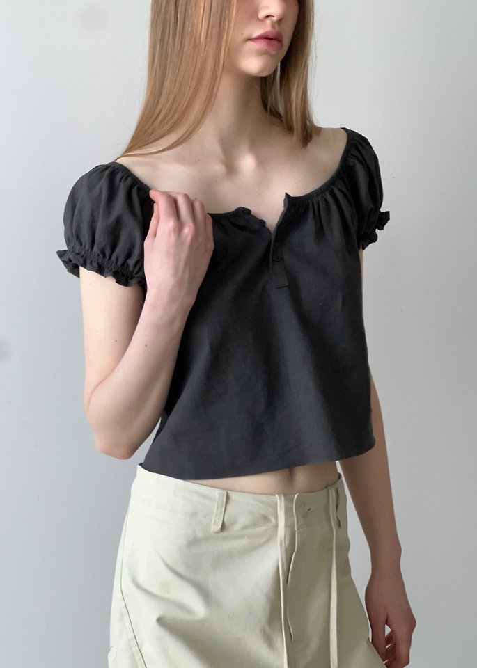 Another Avenue - Korean Women Fashion - #momslook - Linen Petit Blouse - 10