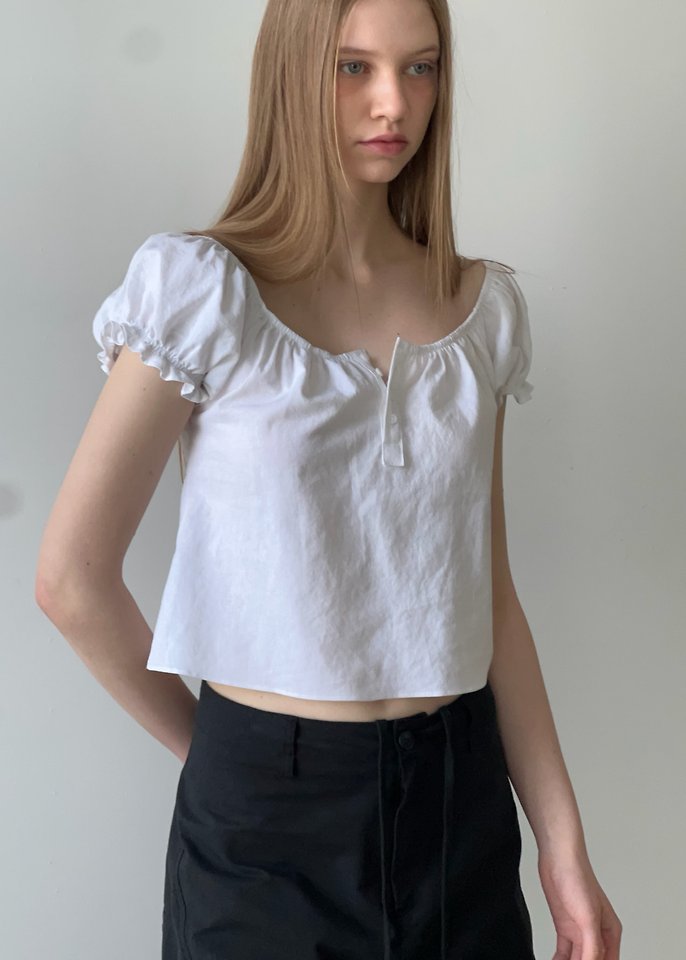 Another Avenue - Korean Women Fashion - #momslook - Linen Petit Blouse - 5