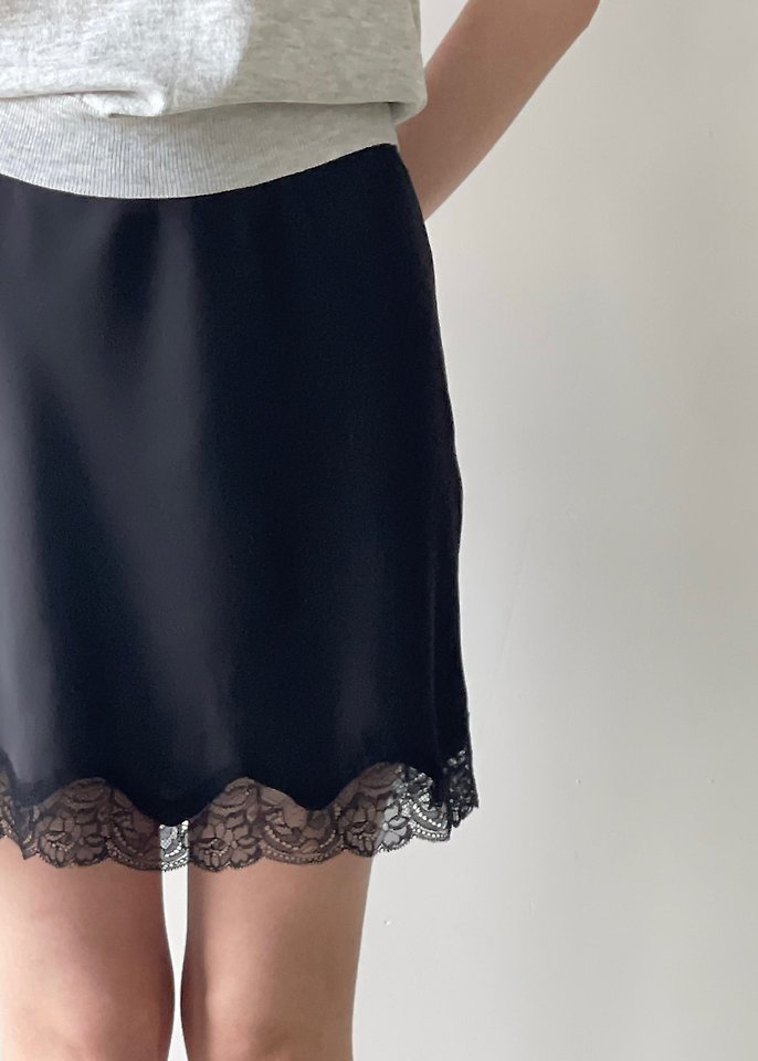 Another Avenue - Korean Women Fashion - #momslook - Satin Line Skirt - 3
