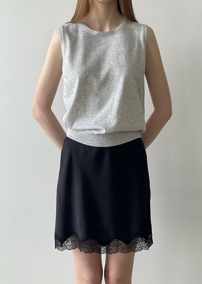 Another Avenue - Korean Women Fashion - #momslook - Satin Line Skirt - 5