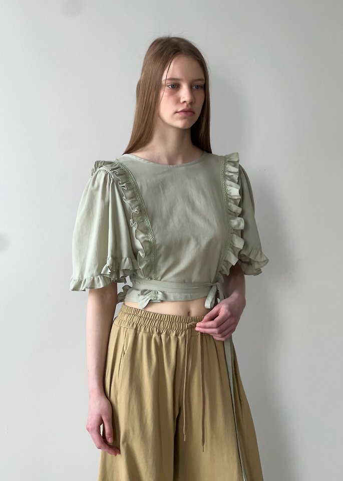 Another Avenue - Korean Women Fashion - #momslook - River Frill Blouse - 11