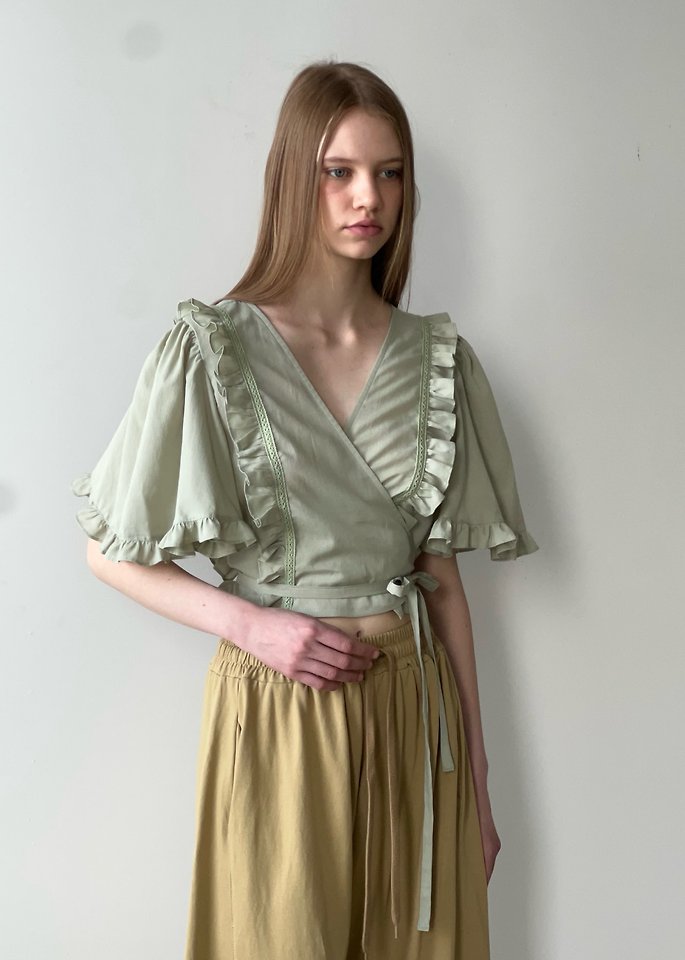 Another Avenue - Korean Women Fashion - #momslook - River Frill Blouse - 7