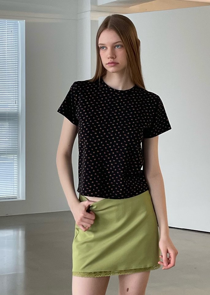 Another Avenue - Korean Women Fashion - #momslook - Mini Flower Tee - 11