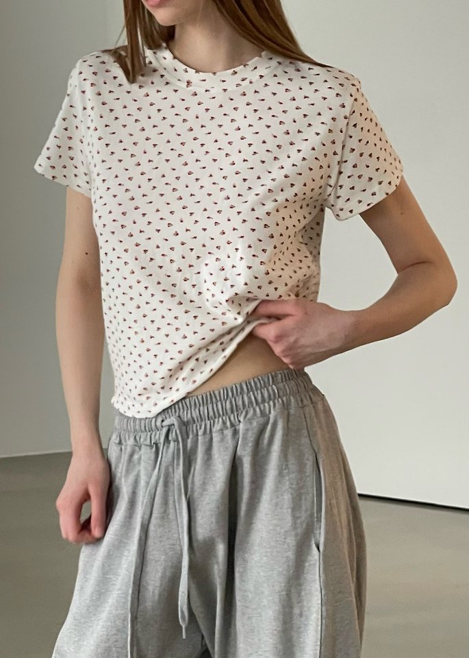 Another Avenue - Korean Women Fashion - #momslook - Mini Flower Tee - 3