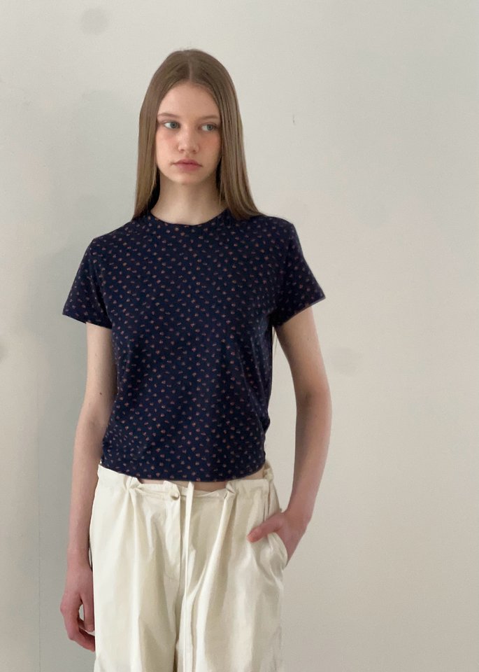 Another Avenue - Korean Women Fashion - #momslook - Mini Flower Tee - 7