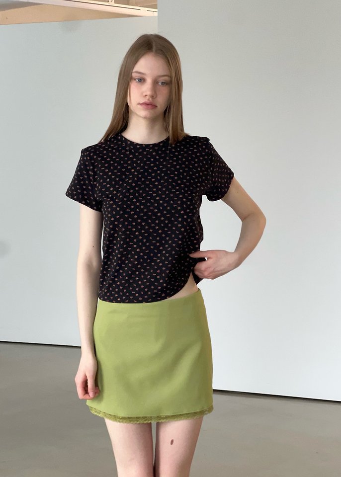Another Avenue - Korean Women Fashion - #momslook - Mini Flower Tee - 9