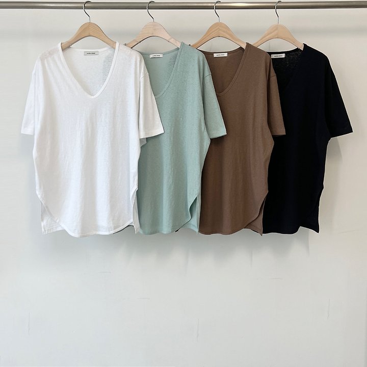 Another Avenue - Korean Women Fashion - #momslook - Recycled U-Neck Tee