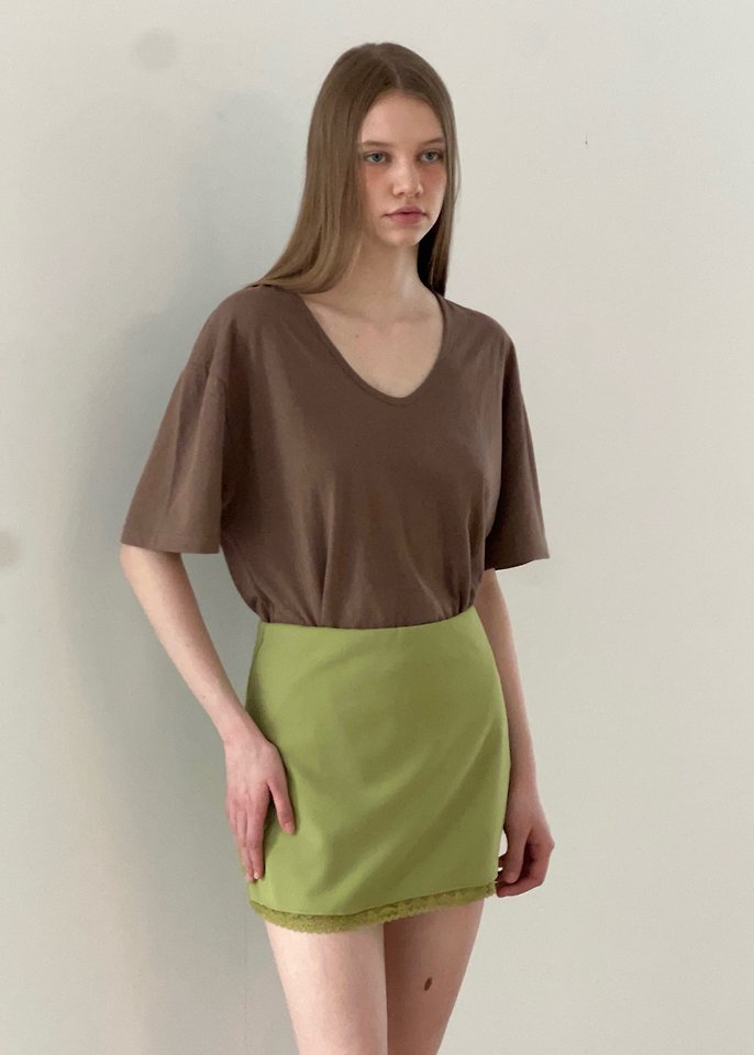 Another Avenue - Korean Women Fashion - #momslook - Recycled U-Neck Tee - 9