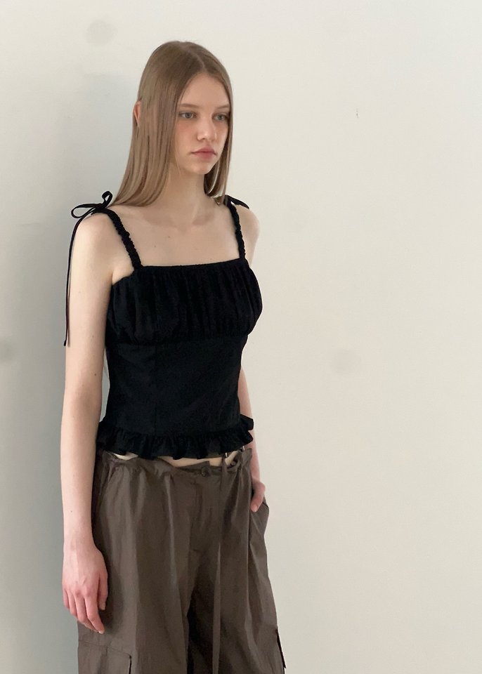 Another Avenue - Korean Women Fashion - #momslook - Scrunch Sleeveless Blouse - 12