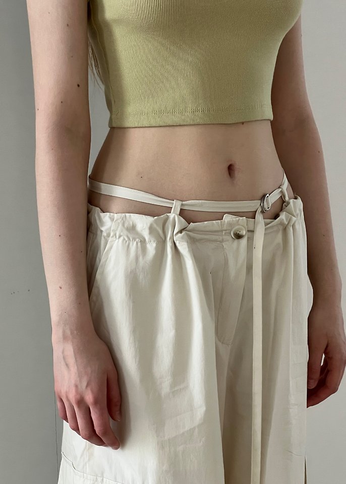Another Avenue - Korean Women Fashion - #momslook - Washed Strap Pants - 9