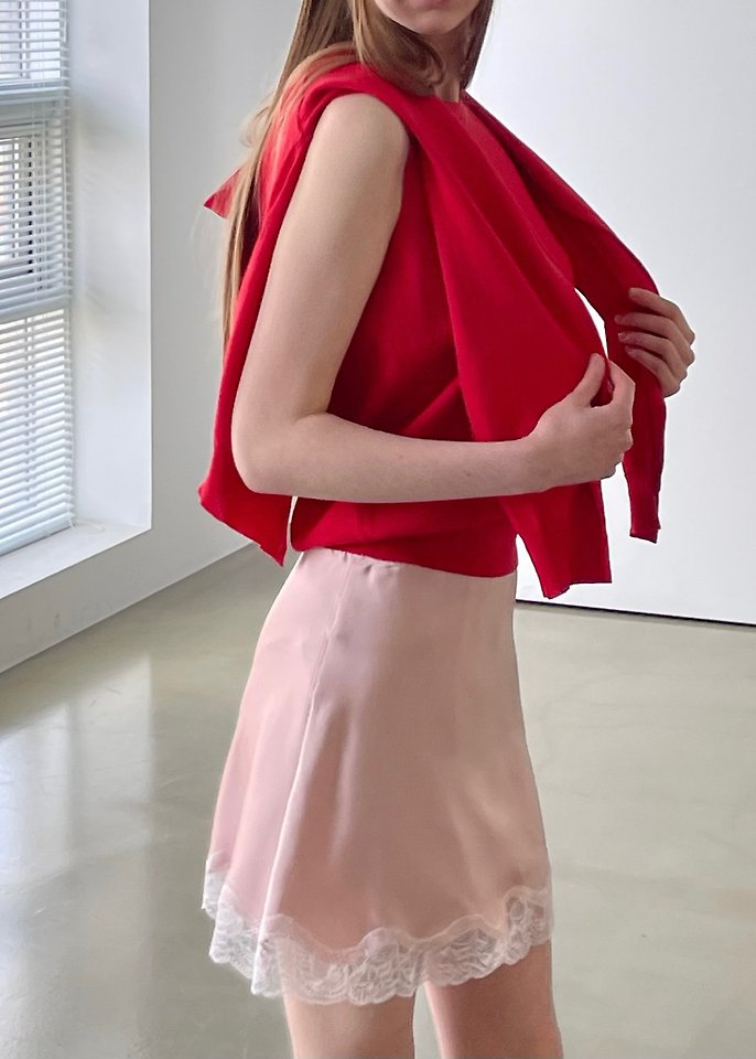 Another Avenue - Korean Women Fashion - #pursuepretty - Satin Line Skirt - 11