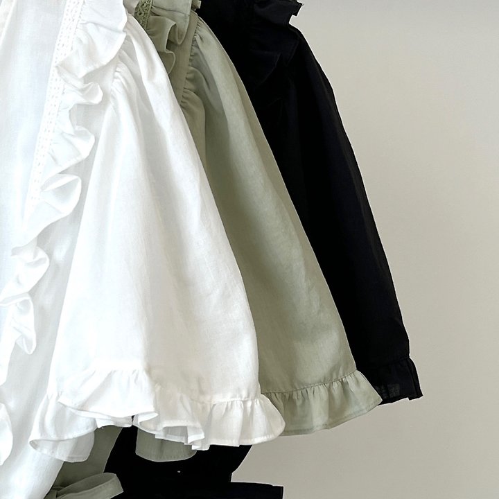 Another Avenue - Korean Women Fashion - #restrostyle - River Frill Blouse - 2