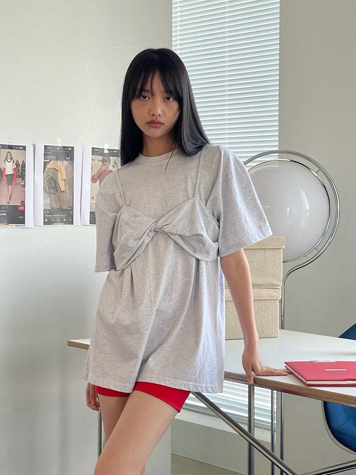 Another Avenue - Korean Women Fashion - #shopsmall - Top Cross Tee - 6