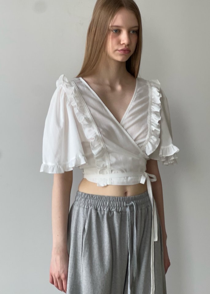 Another Avenue - Korean Women Fashion - #romanticstyle - River Frill Blouse - 4