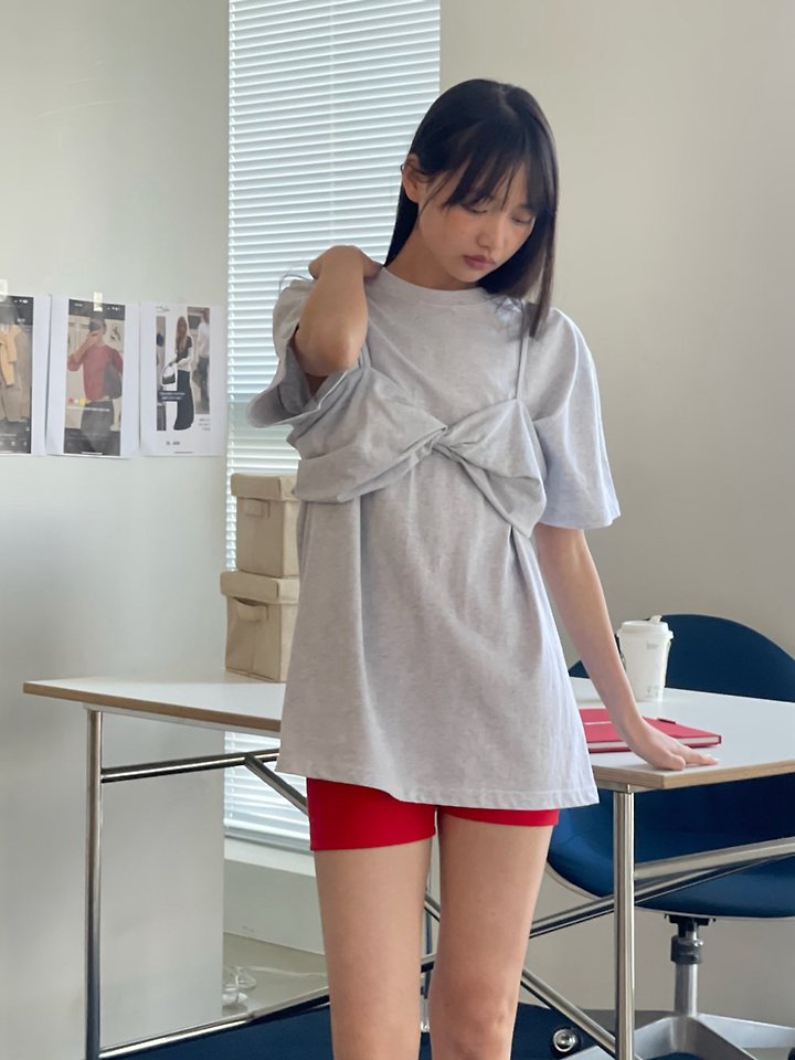 Another Avenue - Korean Women Fashion - #thatsdarling - Top Cross Tee - 7