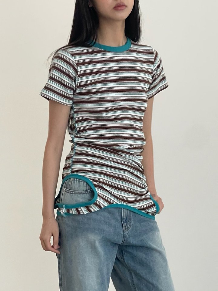 Another Avenue - Korean Women Fashion - #thatsdarling - Retro Sleeveless Half Sleeve Tee - 6