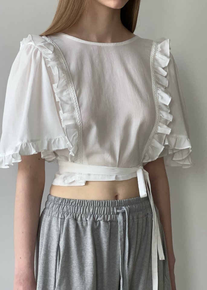 Another Avenue - Korean Women Fashion - #thatsdarling - River Frill Blouse - 5