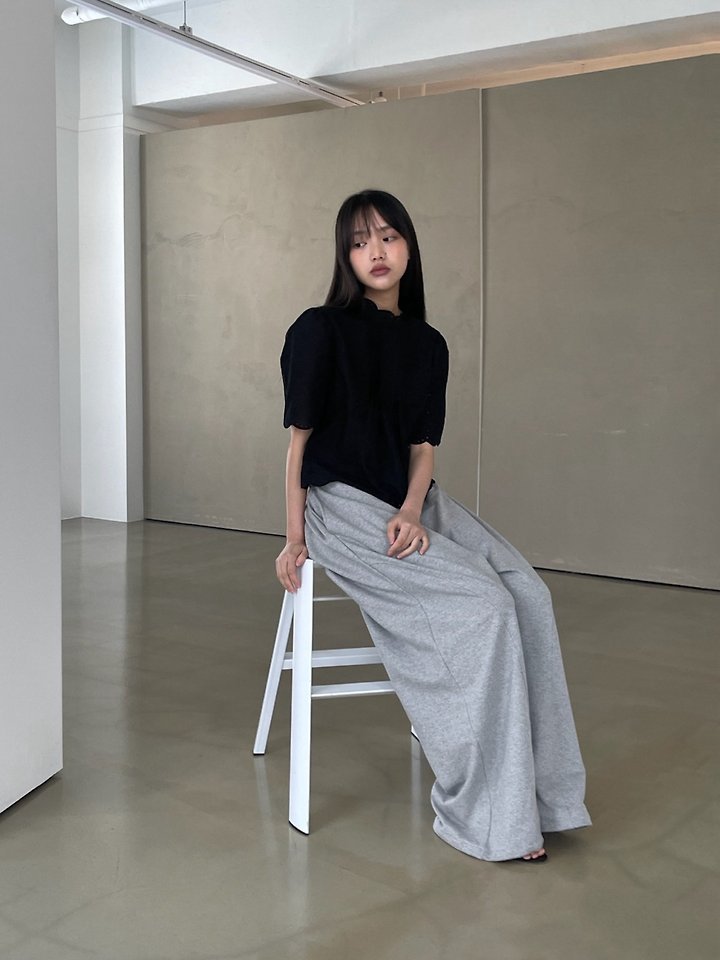 Another Avenue - Korean Women Fashion - #thelittlethings - Half Neck Scallop Blouse - 9