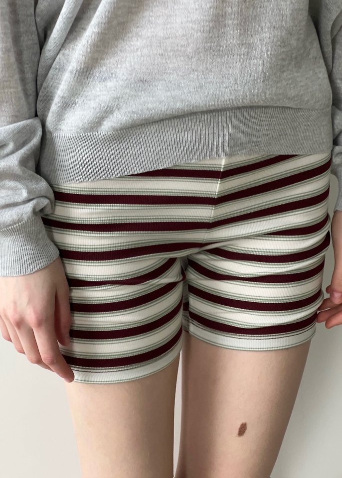 Another Avenue - Korean Women Fashion - #thelittlethings - Multi Stripe Short Pants - 3