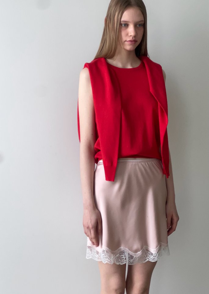 Another Avenue - Korean Women Fashion - #vintageinspired - Satin Line Skirt - 9