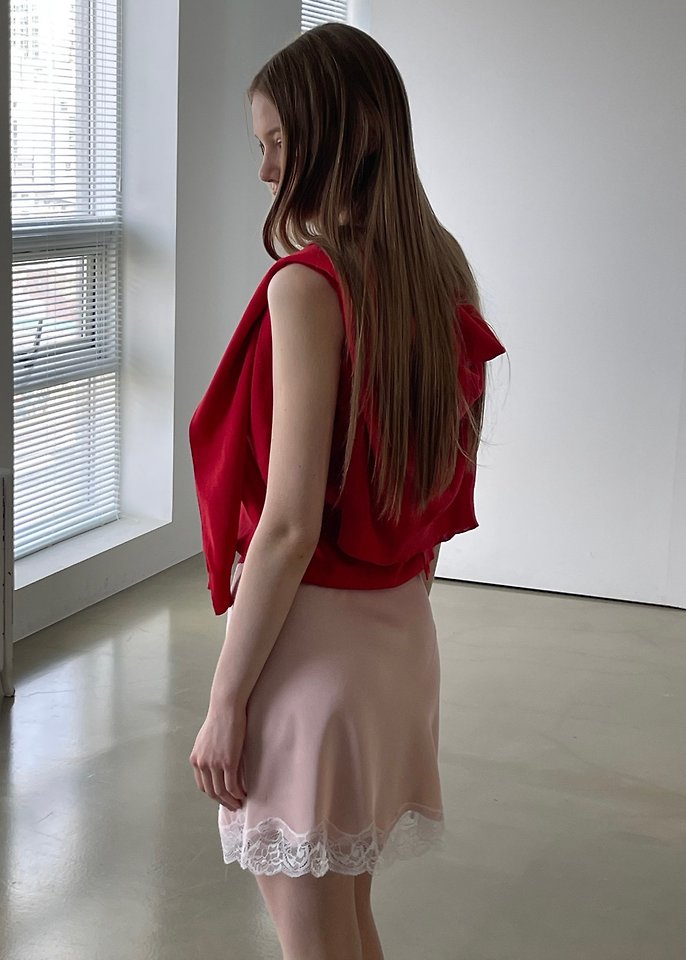 Another Avenue - Korean Women Fashion - #vintagekidsstyle - Satin Line Skirt - 10
