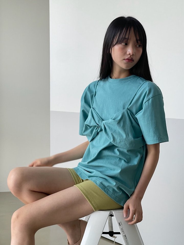 Another Avenue - Korean Women Fashion - #womensfashion - Top Cross Tee - 10