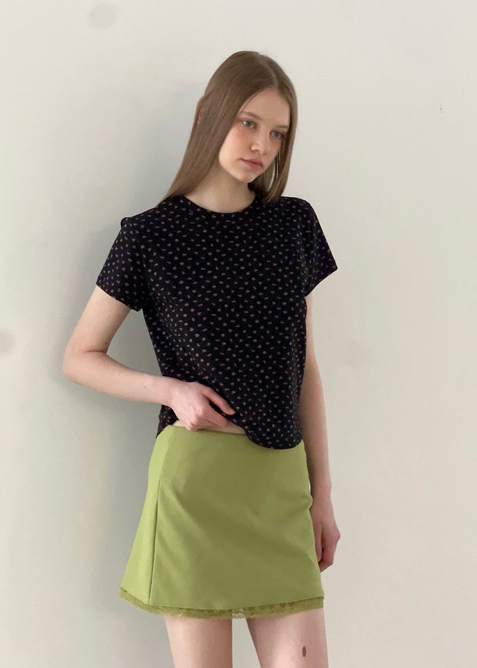 Another Avenue - Korean Women Fashion - #womensfashion - Mini Flower Tee - 12