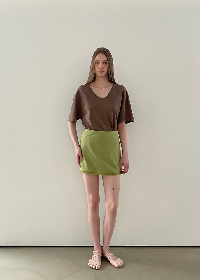 Another Avenue - Korean Women Fashion - #womensfashion - Recycled U-Neck Tee - 10