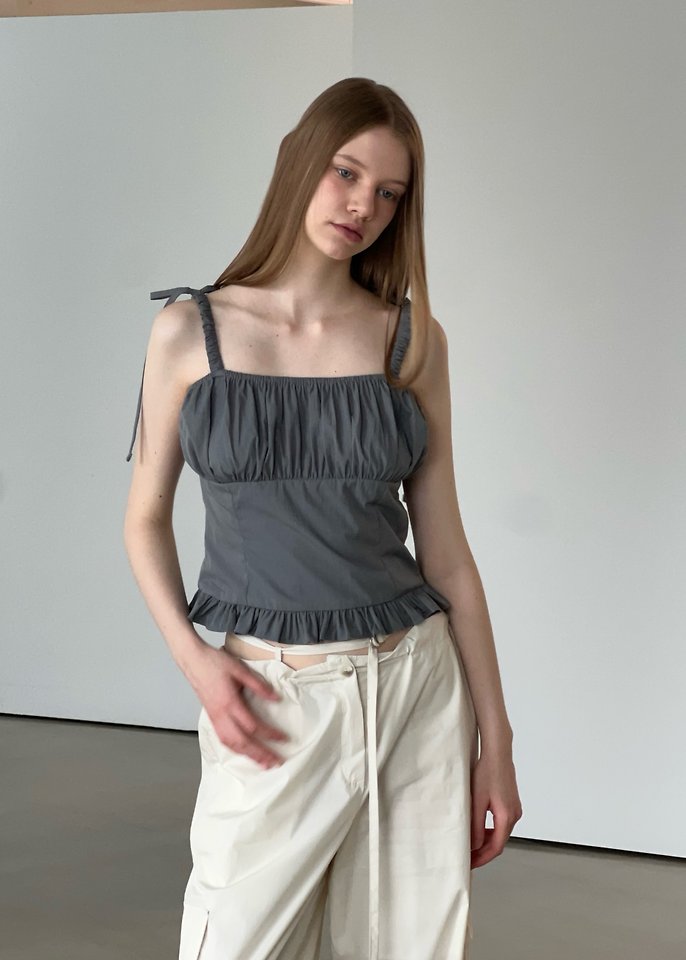 Another Avenue - Korean Women Fashion - #womensfashion - Scrunch Sleeveless Blouse - 7