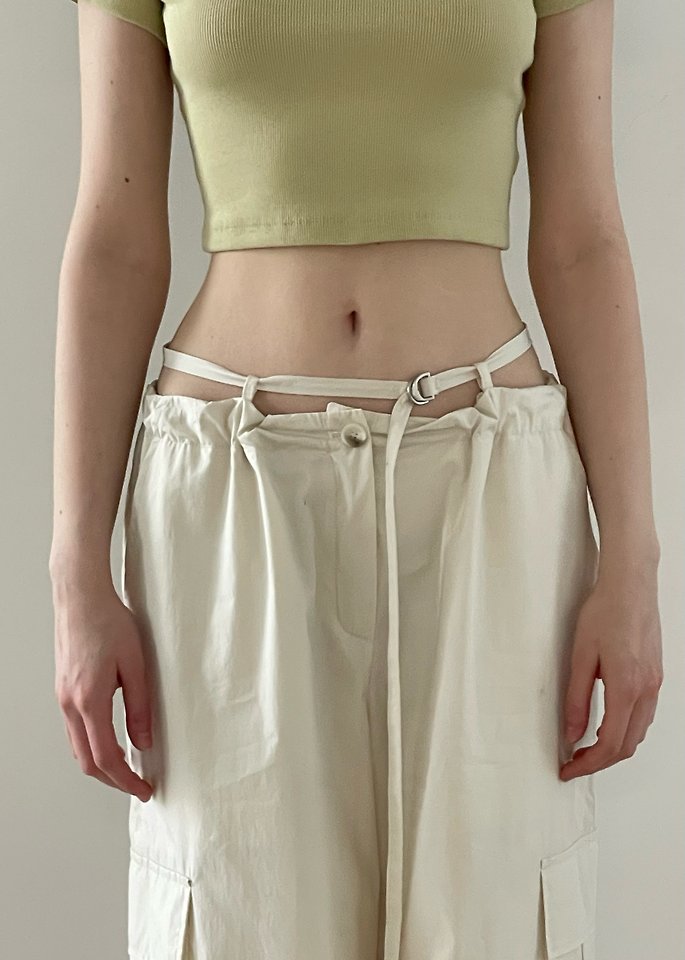 Another Avenue - Korean Women Fashion - #womensfashion - Washed Strap Pants - 12