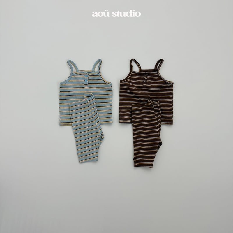 Aou Studio - Korean Baby Fashion - #babyfashion - Koyu Stripe Set