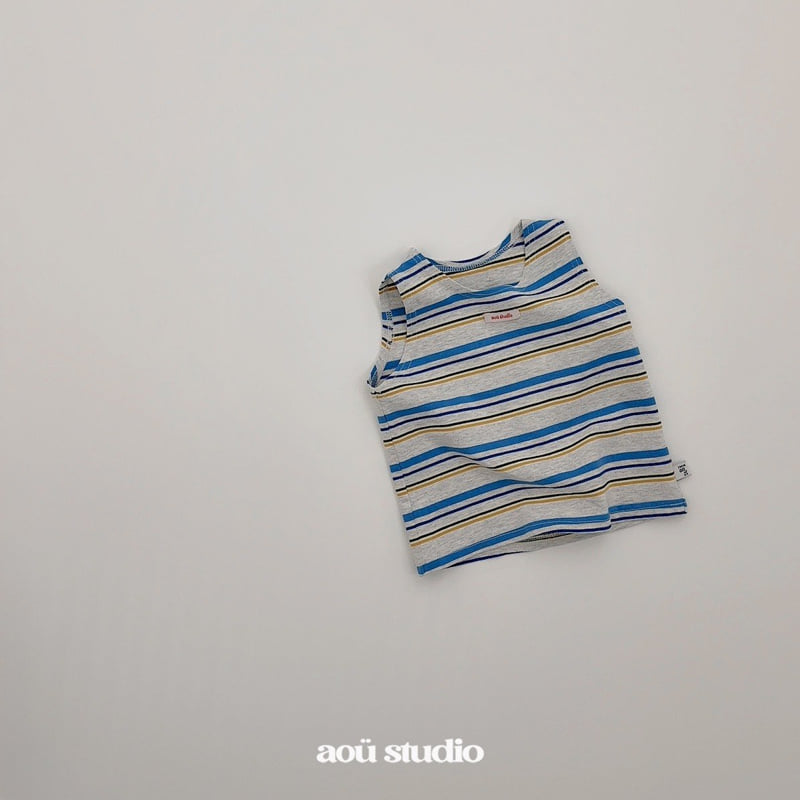 Aou Studio - Korean Baby Fashion - #babyfashion - Mido Stripe Sleeveless - 10