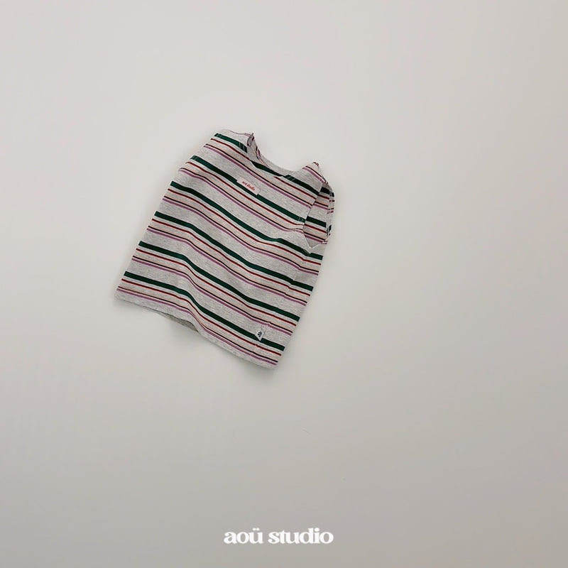 Aou Studio - Korean Baby Fashion - #babyfever - Mido Stripe Sleeveless - 11