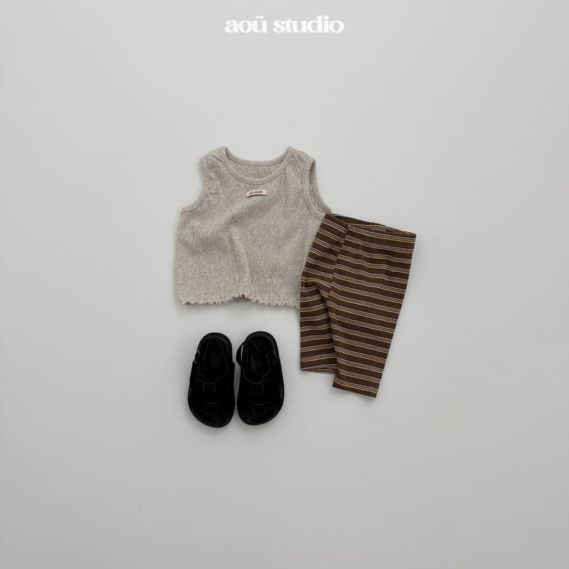 Aou Studio - Korean Baby Fashion - #babyootd - Koyu Stripe Set - 6