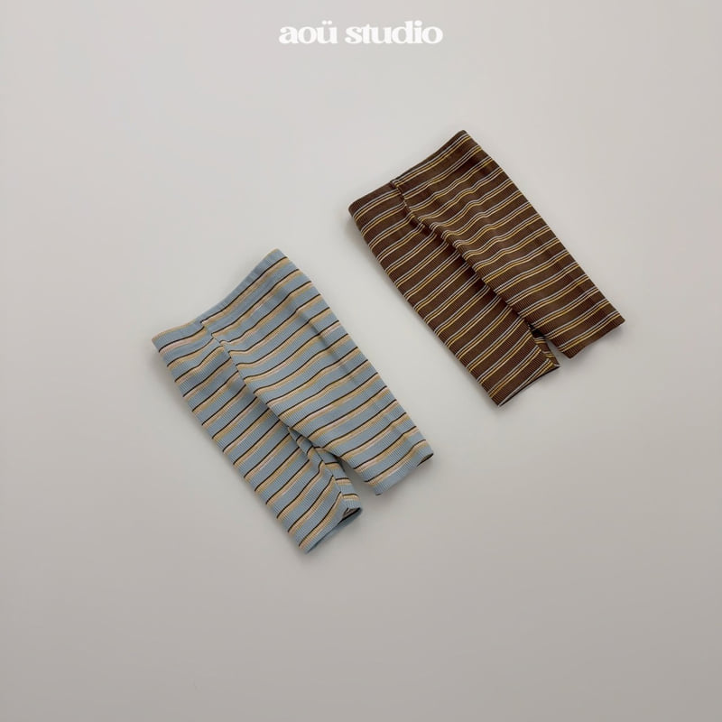 Aou Studio - Korean Baby Fashion - #onlinebabyboutique - Koyu Stripe Set - 10