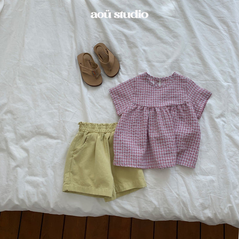 Aou Studio - Korean Baby Fashion - #onlinebabyboutique - Amo Shirring Blouse - 7