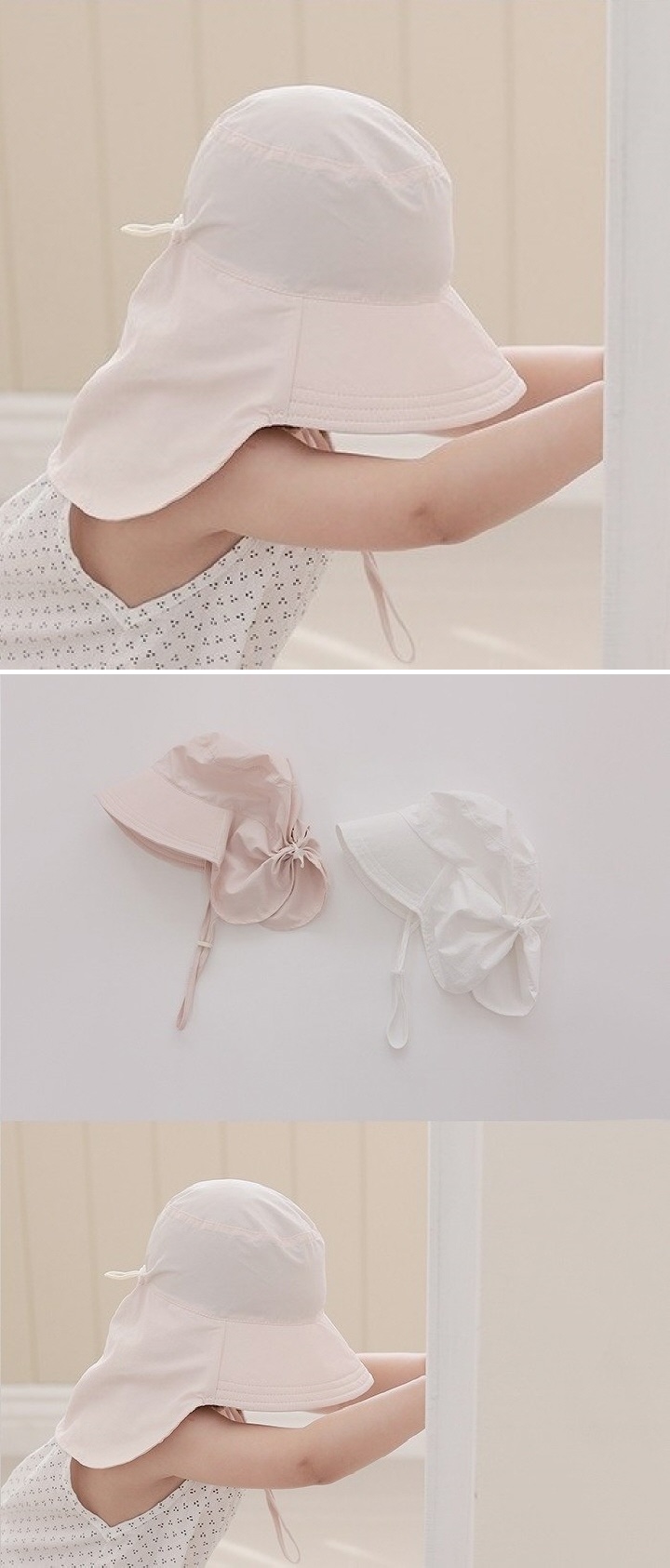 Apple Cat - Korean Children Fashion - #childofig - Flap Ribbon Sun Hat
