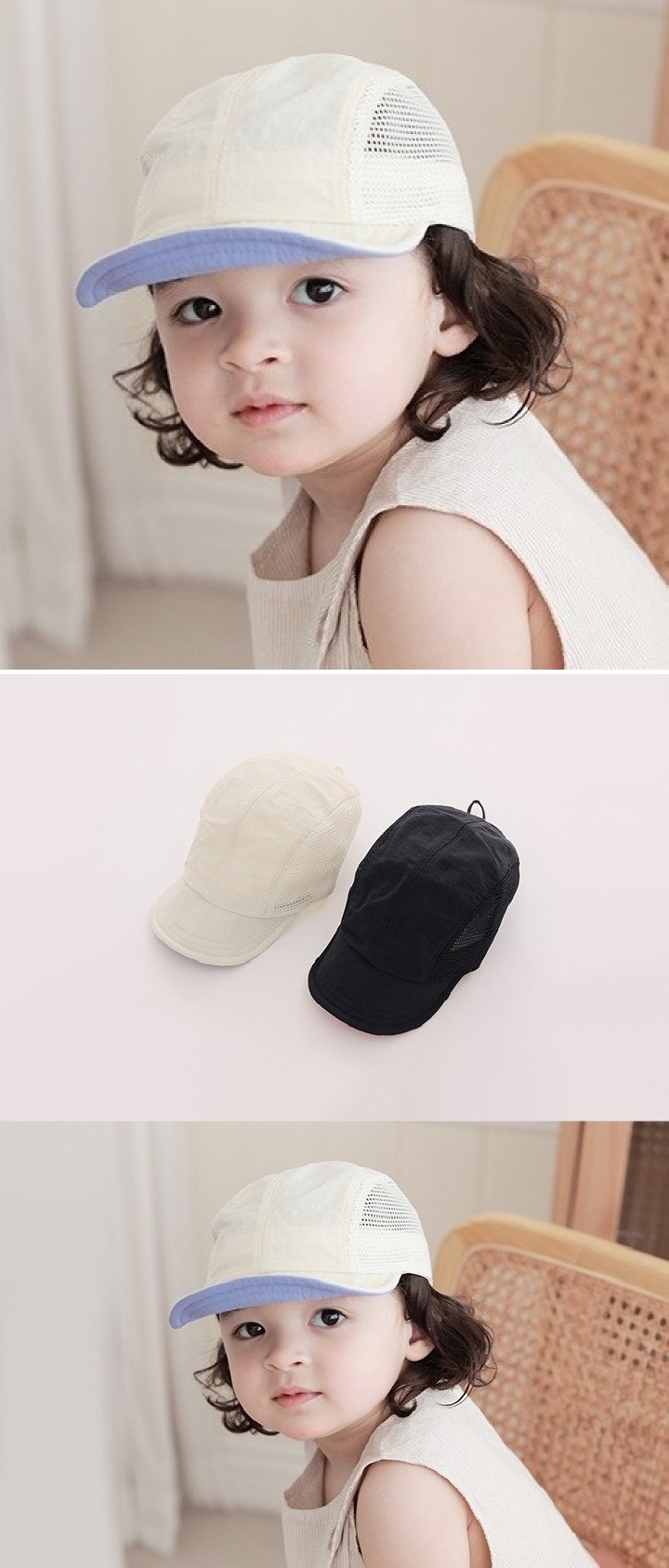 Apple Cat - Korean Children Fashion - #kidsshorts - Mesh Soft Cap