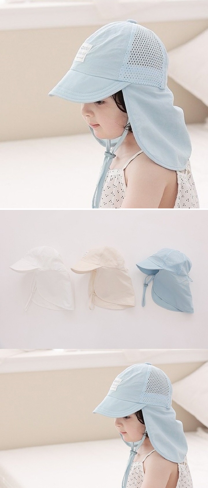 Apple Cat - Korean Children Fashion - #kidsstore - Mesh Rize Flap Cap