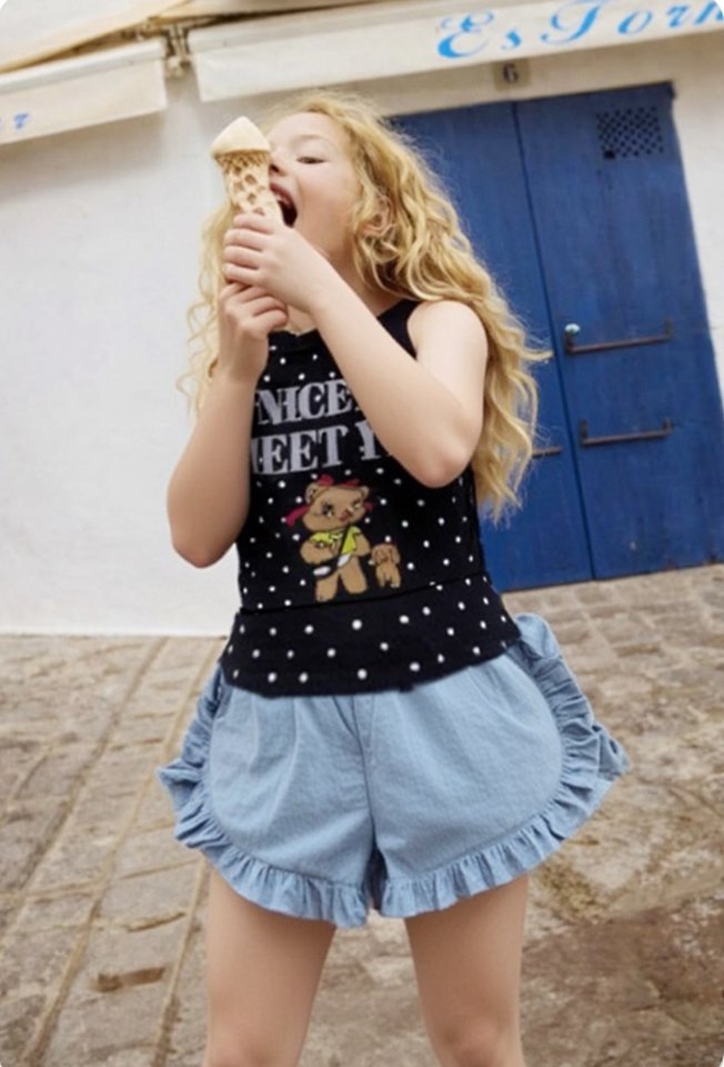 Apple Smile - Korean Children Fashion - #kidsshorts - Frill Pants - 2