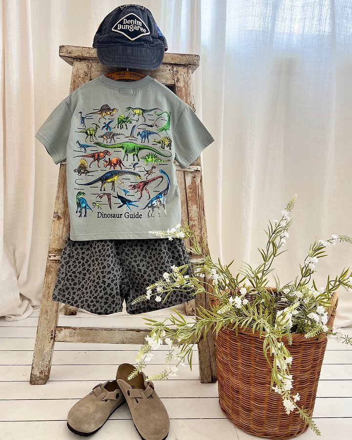 Apple Smile - Korean Children Fashion - #kidsstore - Dinosaur Tee - 8